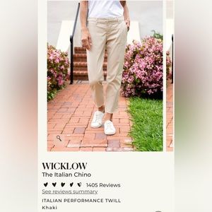 Frank & Eileen Wicklow khaki pants size 12